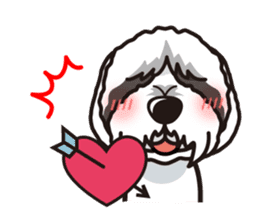 iinu - Bearded Collie sticker #12477982