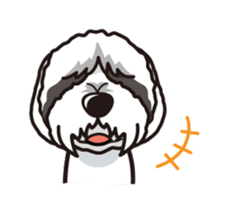 iinu - Bearded Collie sticker #12477983