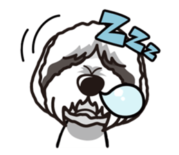 iinu - Bearded Collie sticker #12477985