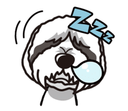 iinu - Bearded Collie sticker #12477985