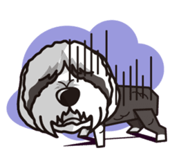 iinu - Bearded Collie sticker #12477987