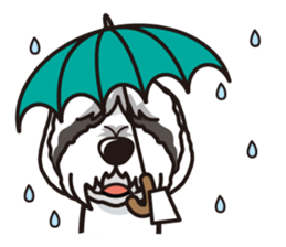iinu - Bearded Collie sticker #12477988