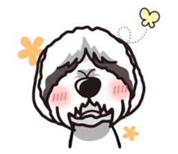 iinu - Bearded Collie sticker #12477989