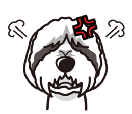 iinu - Bearded Collie sticker #12477990