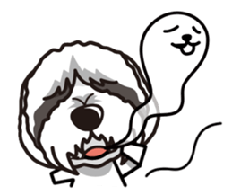 iinu - Bearded Collie sticker #12477992