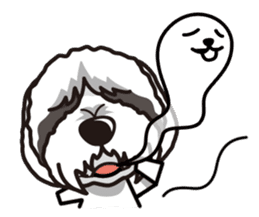 iinu - Bearded Collie sticker #12477992