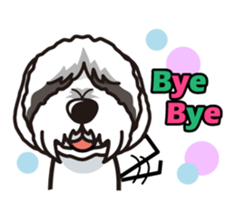 iinu - Bearded Collie sticker #12477997