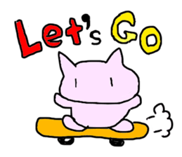 super slow cat sticker sticker #12478019