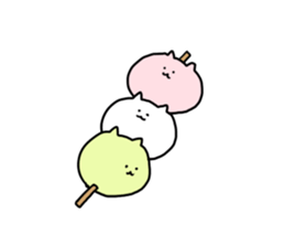 mochi mochi cat.3 sticker #12478202