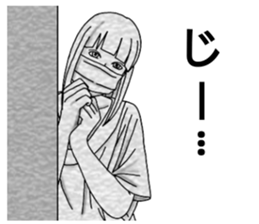 mask girl.2 sticker #12478718