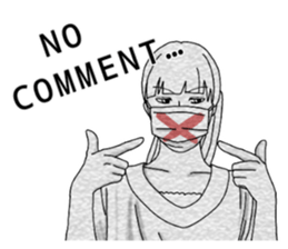 mask girl.2 sticker #12478753