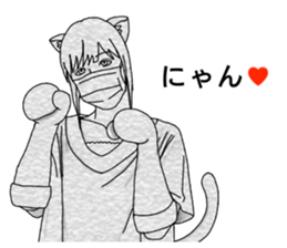 mask girl.2 sticker #12478756