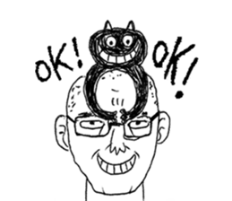 Blackcat & Stupid cat lover sticker #12480446