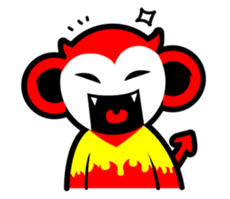 Devil monkey DMK sticker #12480978