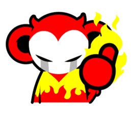 Devil monkey DMK sticker #12480981