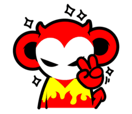 Devil monkey DMK sticker #12480984