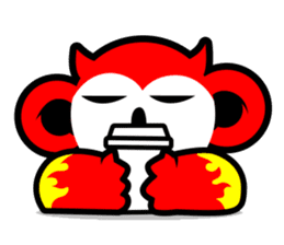 Devil monkey DMK sticker #12480989