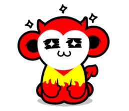 Devil monkey DMK sticker #12480995