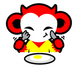 Devil monkey DMK sticker #12480998