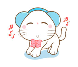 Folded Kitten sticker #12481728