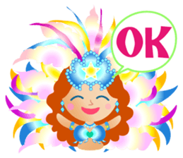 Samba dancers sticker #12482020