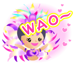 Samba dancers sticker #12482021