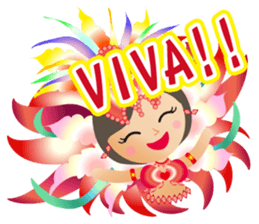 Samba dancers sticker #12482025
