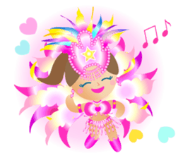 Samba dancers sticker #12482029