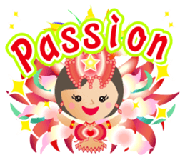 Samba dancers sticker #12482030