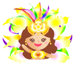 Samba dancers sticker #12482031