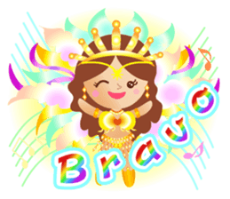 Samba dancers sticker #12482033