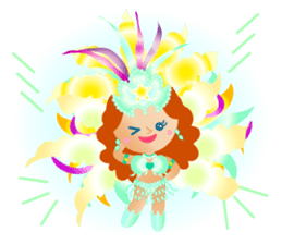 Samba dancers sticker #12482036