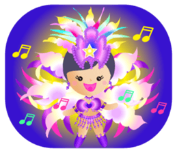 Samba dancers sticker #12482037