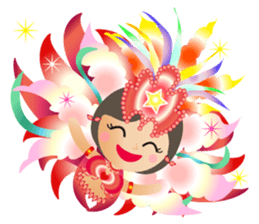 Samba dancers sticker #12482038