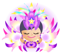 Samba dancers sticker #12482039