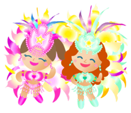 Samba dancers sticker #12482046