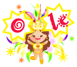 Samba dancers sticker #12482050