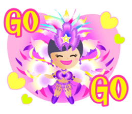 Samba dancers sticker #12482051