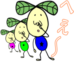 Fairy leaves of colorful tights 3 sticker #12482354