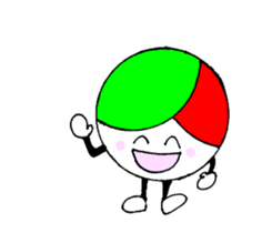 I love volleyball character without ed sticker #12482521