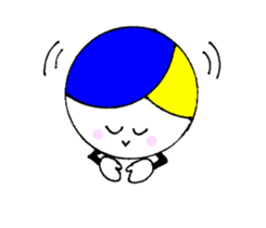 I love volleyball character without ed sticker #12482522