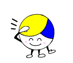 I love volleyball character without ed sticker #12482523