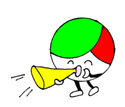 I love volleyball character without ed sticker #12482525