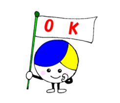 I love volleyball character without ed sticker #12482531