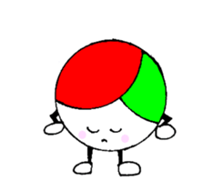 I love volleyball character without ed sticker #12482532