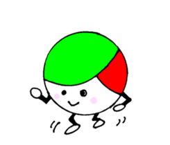 I love volleyball character without ed sticker #12482533