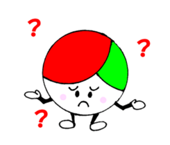 I love volleyball character without ed sticker #12482539