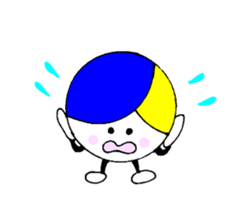 I love volleyball character without ed sticker #12482540