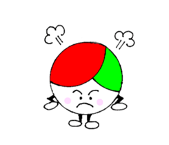 I love volleyball character without ed sticker #12482543