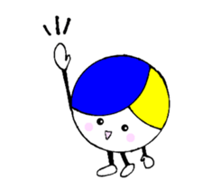 I love volleyball character without ed sticker #12482544